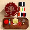 Kit de costura para bodas al por mayor, dote de la novia, juego completo de artículos de dote de boda, herramientas de costura, caja de almacenamiento