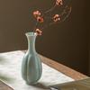 Jarrón Pequeño Cerámico Verde Sombra Flor Imitación Dinastía Song Celadón Arreglo Floral Decoración de Escritorio Zen Jingdezhen Recipiente de Flores Chino