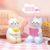 Nuevos Adornos Mini Kawaii Little Meow Adorables Escritorio de Oficina Curativo Descompresión Juguete Regalo Japonés Creativo