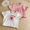 Camiseta de Manga Corta para Niña 2026 Verano Nuevo Estilo Ropa Tops para Niños Ropa de Verano para Bebé Niña Ropa Muy Bonita para Niños t