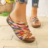 Chanclas Casuales Europeas y Americanas para Playa al Aire Libre Transfronterizas Talla Grande Chanclas de Suela Gruesa para Mujer Talla Grande Venta al por Mayor Europea y Americana Venta al por Mayor Talla Grande