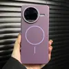 Succión Magnética Suave Adecuado para Redmi K80 Edición Extrema Funda para Teléfono Móvil Mate con Sensación de Piel K80Pro Macaron PC Cubierta Protectora