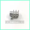 Polea de correa de polea de máquina de fideos para el hogar, disco de polea, polea de doble ranura, polea pequeña de aluminio, polea de motor, correa de polea