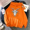 Sudadera con Estampado Gótico Misterioso Satánico de Estrella de Cinco Puntas para Mujer, Sudadera Casual de Invierno Hip-Hop Streetwear Ancha