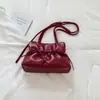 Bolsa de Axila Estilosa Xiaomi Moda Coreana Chique Feminina 2026 Nova Simples Gentil Doce Laço Bolsa de Ombro Único