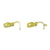 Accesorios de joyería DIY, pendientes triangulares de cobre con clip para la oreja, sin perforar, convertidor de clip para la oreja, material para pendientes, venta directa al contado