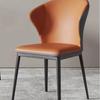 Cadeira de Jantar Acessível de Luxo Escandinavo para Casa, Cadeira com Encosto em Couro Artístico para Restaurantes de Luxo, Cadeira Criativa Artística Popular Simples Moderna para Lazer