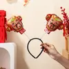 Duoyang Año Nuevo 2026 Creativo Primavera Globo Diadema Pasador Día de Año Nuevo Festivo Divertido Foto Regalo