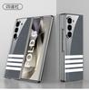 Funda Plegable para Teléfono de Nuevo Estilo para Samsung Zfold6 Carcasa Creativa Pintada de Vidrio Templado Cubierta Protectora Electrochapada de Lujo Ligero