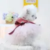 PETCIRCLE Ropa para Mascotas para Perros Pequeños y Cachorros, Linda Falda Tutú de Malla Multicapa, Vestido de Gala Real