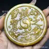 Jade Natural Varios Estilos de Colgantes Tallados de Tesoro de Riqueza Dragón, Adornos de Bestias Auspiciosas Bagua, Piezas de Jade para Sostener en la Mano y Artículos Decorativos al por Mayor