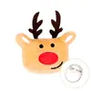 Broche navideño de felpa de otoño e invierno, accesorios de animales de dibujos animados, colgante DIY, accesorios lindos para bolsos y ropa, al por mayor