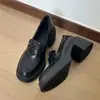 Mocasines de piel con suela silenciosa, piel suave, suela gruesa, tacones altos, adecuados para mujeres menudas, tacones gruesos, que aumentan la altura, zapatos pequeños de piel estilo británico