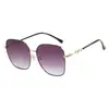 Gafas de Sol Metálicas de Montura Grande, Protección Solar, Protección Ultravioleta, Gafas Parasol para Conducir, Modernas, Versátiles, Tendencia, Gafas de Sol Personalizadas