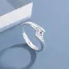 Anillo Versátil de Personalidad Plateado Galvanizado de Plata S999 de Alta Calidad para Mujer, Joyería de Anillo de Corona con Diamante de Seis Garras de Lujo Ligero