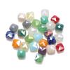6mm porcelana Jade AB cor plana buraco quadrado pingente diy acessórios de jóias artesanais colar pulseira frisada material