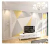 Fondo de pared para TV papel tapiz moderno minimalista sala de estar nórdico geométrico mármol dormitorio mural tela de pared adhesivo de pared Tela de pared