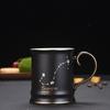 Copo de cerâmica criativo com doze constelações, caneca para casal, copo de leite, presente por atacado, logotipo do copo