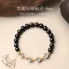 Pulsera de Cristal Fantasma Verde Obsidiana Mingtai para Mujer, Pulsera de Cristal Regalo para Novia