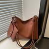 Bolsa Estilo Preguiçoso Estilo Coreano para Roupa de Trabalho Cor Pura 2025 Primavera e Verão Bolsa de Ombro Único Bolsa Tote Sogra Simples Sofisticada Bolsa de Grande Capacidade