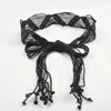 Cinturón Tejido Estilo Étnico para Mujer con Falda Ancha, Accesorios Casual Bohemio Retro con Estilo, Tendencia Decorativa para Vestidos