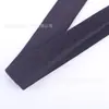 En Stock Negro y Blanco Elástico Antideslizante Dobladillo Abierto Banda Elástica Raya Horizontal Acanalada Tira para Dobladillos de Lencería y Faldas