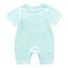 Roupas de bebê siamês verão desenvolvimento bebê recém-nascido roupas de manga curta algodão puro fino cor sólida short macacão infantil