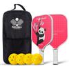 Juego de paletas de pickleball personalizadas de fábrica de Guangzhou, juego de raquetas de pickleball de fibra de carbono, venta al por mayor transfronteriza, raqueta de pickleball