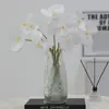 Flores Artificiales de Alta Gama Transfronterizas Película 3D Phalaenopsis Adornos de Decoración para el Hogar y Bodas Arreglos Florales para Pasillos Flores Falsas Venta al por Mayor
