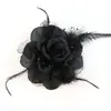 24 novos organza pena imitação pérola brilho simulação rosa fantasia adorno de cabeça sapatos bolsa acessórios