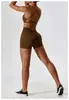 Shorts de Yoga Popular da Amazon, Sem Costura, Secagem Rápida, Levanta Bumbum Pêssego, para Mulheres, Adequado para Corrida ao Ar Livre e Ciclismo