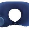 Almohada de Viaje Portátil Almohada Cervical Almohada en Forma de U Almohada Inflable a Presión Almohada de Avión para Camping y Descanso al Aire Libre Flocado de PVC