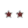 Brincos de estrela com gota de óleo versáteis para o dia a dia e design requintado para mulheres, simples, modernos, únicos, retrô, de luxo leve e elegantes