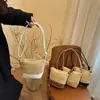 2025 Nuevo Diseño de Estilo Tejido Senmeng Combinación de Colores Textura para Viajes Diarios Gran Capacidad Casual Bolso de Hombro Cruzado