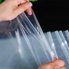 Bolsas con cierre de cremallera para ropa en stock, bolsas de plástico transparentes de PE autosellables, bolsas de almacenamiento esmeriladas para ropa interior, ropa y calcetines, bolsas de embalaje para ropa