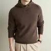Nuevo suéter de punto antibacteriano, top con capucha estilo coreano ajustado para mujer, elegante y cálido, adecuado para otoño e invierno, ropa casual y cómoda para hombre, disponible para venta al por mayor