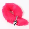 Tapón anal de cola de zorro, juguete sexual, tapón anal de metal con pelo artificial, masturbador del punto G, accesorio femenino alternativo