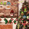 30 decoraciones navideñas, Decoraciones colgantes de Navidad del Grinch, Fiesta de Navidad con tema de elfo verde invernal