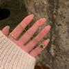 Gargantilla apilada de ojo de tigre de cuero sintético Maillard para mujer, cadena fina de alta calidad para otoño e invierno, cadena para clavícula y cuello.