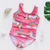 En stock bañador de una pieza para niña de comercio exterior bañador de una pieza para niño ropa de baño para niños ropa de baño para niños 2~9 años
