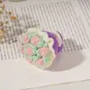 Ramo Tejido a Crochet, Mini Ovillo Tejido Terminado, Ramo de Rosas para el Día de San Valentín, Regalo Hecho a Mano para el Día del Maestro