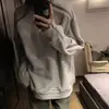 Sudadera con cremallera pesada de color liso retro americana para hombre, primavera/otoño, diseño de nicho, marca de moda, prenda exterior de estilo high street europeo y americano