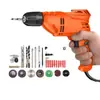 Nuevo Modelo 2023 Taladro de Mano Eléctrico 220V Taladro de Impacto para el Hogar Con Cable Enchufable Taladro de Pistola Herramienta Eléctrica Tamaño Pequeño