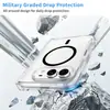 Adecuado para Funda de Teléfono Apple Duo, Transparente Cobertura Completa Goteo de Aceite Succión Magnética Plegable Izquierda-Derecha Integrada Funda de Teléfono iPhone Duo