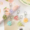 Encantador Colgante de Pata de Gato con Purpurina para Teléfono Funda para Auriculares Llavero Accesorio Correa Geométrico Fresco Creativo
