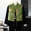 Traje de outono de alta qualidade para mães, novo estilo primavera e outono 2026, roupas para mulheres de meia-idade de 45 anos, terninho elegante e simples de manga comprida para mulheres