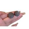 Brincos de diamante em forma de coração com agulha de prata novos brincos de moda de alto senso com temperamento brincos de design simples outono e inverno atacado feminino