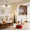 Lámpara de pie estilo Wabi-Sabi con estética Zen, Nuevo diseño Retro Chino y Japonés, Arte Minimalista para Sala de Estar, Casa de Huéspedes, Dormitorio y Mesita de Noche