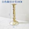 Portavelas de Hierro Pintado Negro de Alta Temperatura Copa de Velas para Cena Romántica a la Luz de Velas Accesorios para Buda Portavelas Retro de una Sola Cabeza