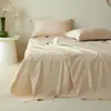 Item Versátil de Cor Sólida, Simples e Moderno, Peça Única Feita de Algodão Puro de Fibra Longa de Xinjiang - Lençol de Cama, Capa de Edredom e Fronha